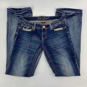 Ariya Embellished Low Rise Distressed Skinny Jeans